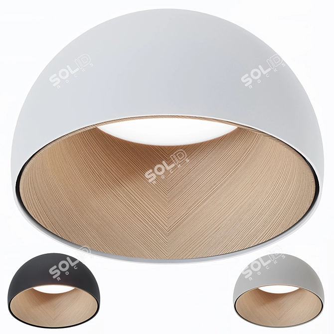 Modern Pendant Light Fixture 3D model image 1