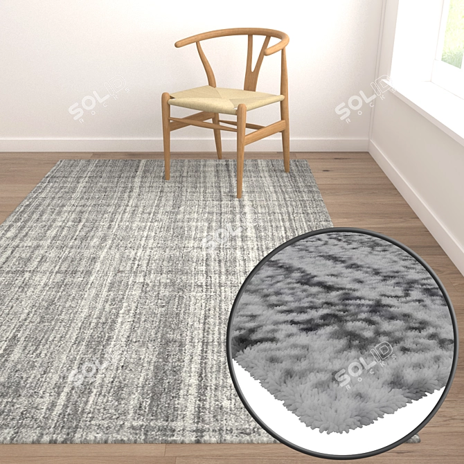 High-Quality Carpet Set with Variety of Textures 3D model image 5