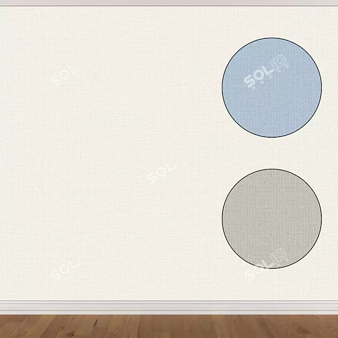 Seamless Wallpaper Set (3 Colors) 3D model image 1