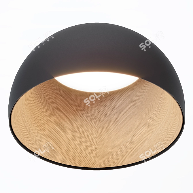 Elegant Vibia Duo Ceiling Lamp 3D model image 2