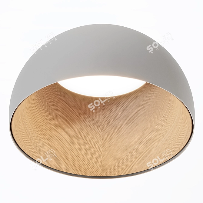 Elegant Vibia Duo Ceiling Lamp 3D model image 6