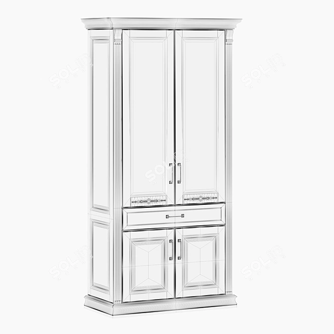  Elegant Two-door Showcase RIMAR - 2021 3D model image 5