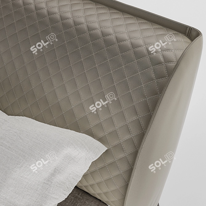 Luxury Ayrton Bed by Cattelan 3D model image 2