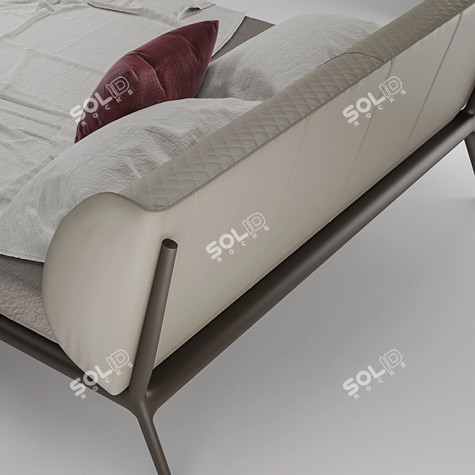 Luxury Ayrton Bed by Cattelan 3D model image 3