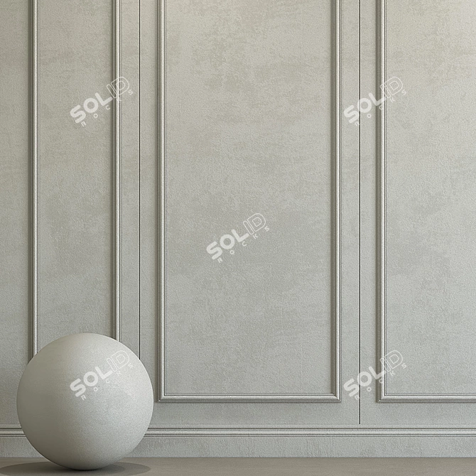 Repose Gray Decorative Plaster 3D model image 2