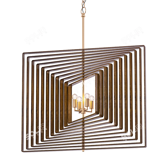 Elegant Empire Chandelier 3D model image 1