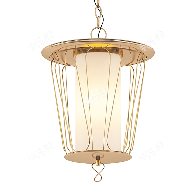  Elegant Geometric Chandelier with Narnia Theme 3D model image 1
