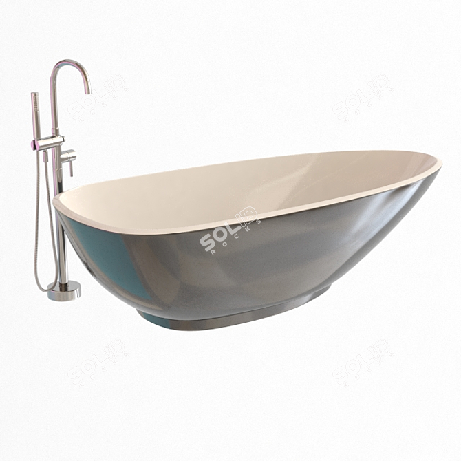 Luxury Rexa Design Bath Set 3D model image 4