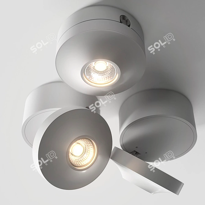 AQForm AQLed Pro Track Spotlights: Precision and Efficiency 3D model image 2