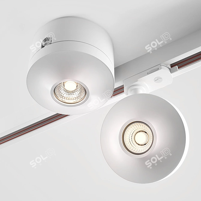 AQForm AQLed Pro Track Spotlights: Precision and Efficiency 3D model image 4