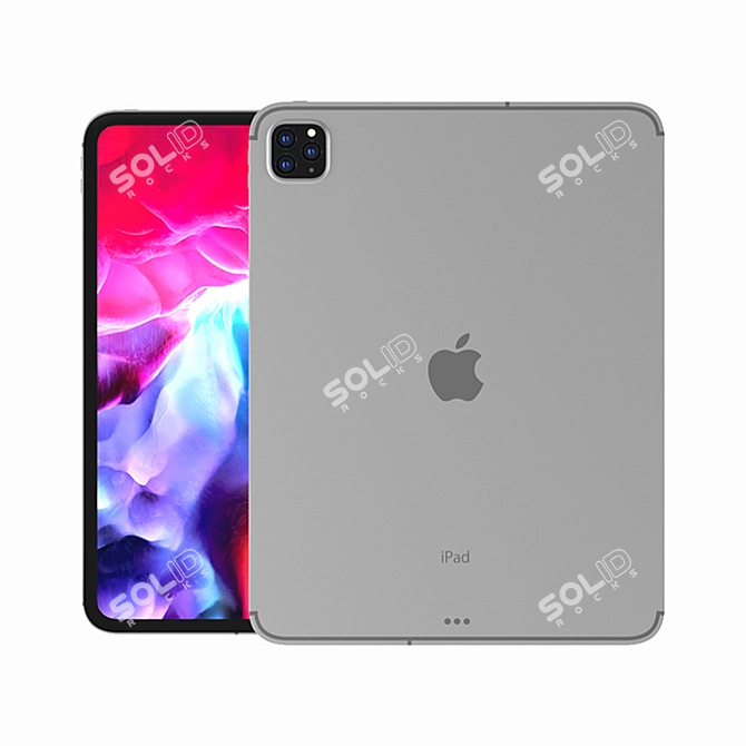 2020 iPad Pro 12.9: SIM Card Tray, Ultimate Performance 3D model image 1