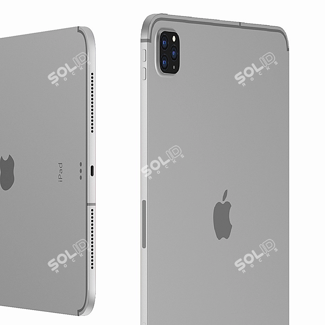 2020 iPad Pro 12.9: SIM Card Tray, Ultimate Performance 3D model image 4