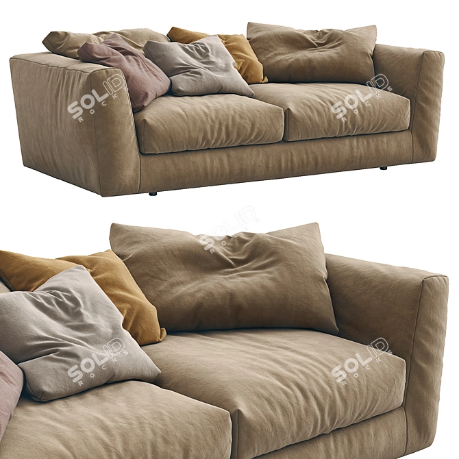 Ferlea Modern Sofa H01 3D model image 1
