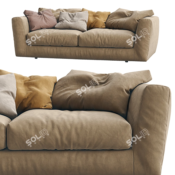 Ferlea Modern Sofa H01 3D model image 3