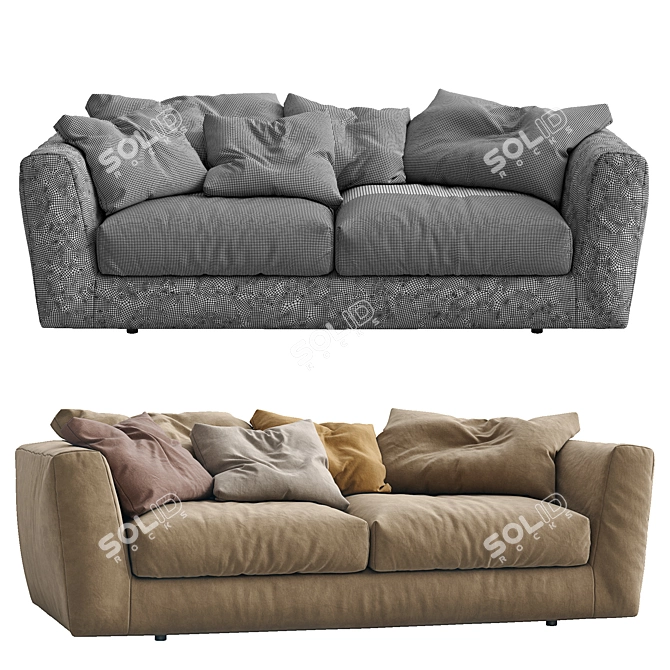 Ferlea Modern Sofa H01 3D model image 5