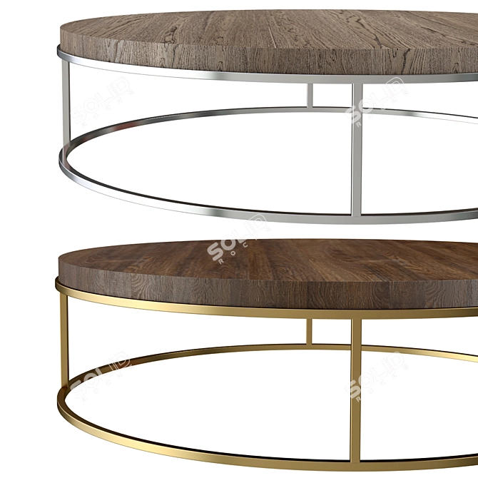 Sleek and Stylish RH Modern Coffee Table 3D model image 2