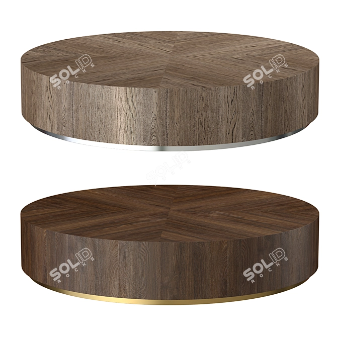 RH Modern Machinto Round Coffee Table 3D model image 1