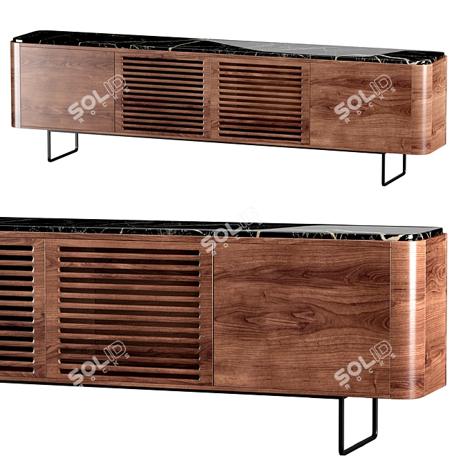 Contemporary Elegance: Adara Sideboard 3D model image 1