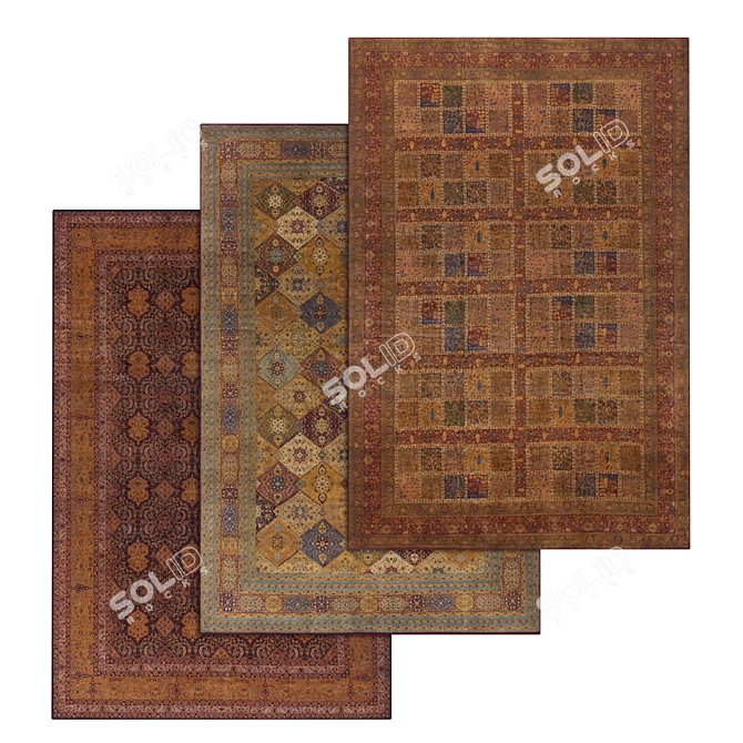 Luxury Carpet Set 2199 3D model image 1