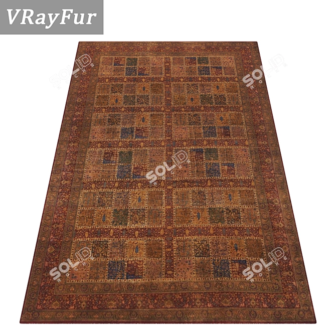 Luxury Carpet Set 2199 3D model image 2