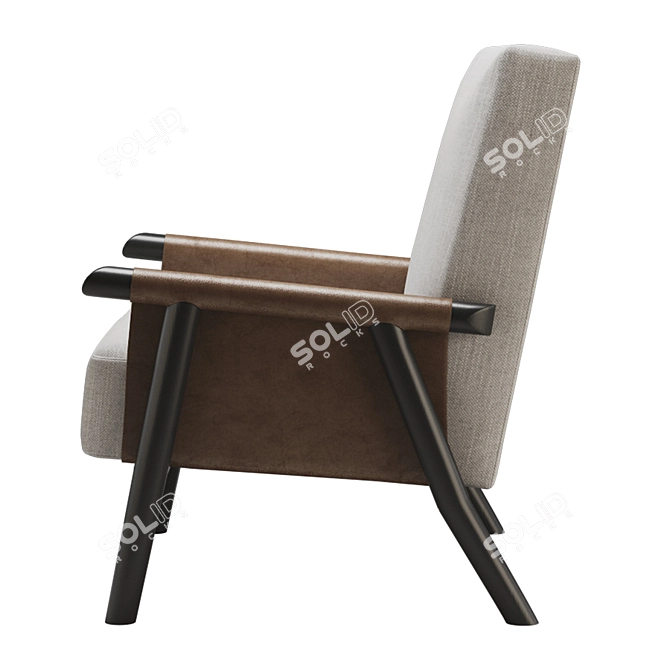 Elegant Voluto Armchair: Christian Liaigre 3D model image 3