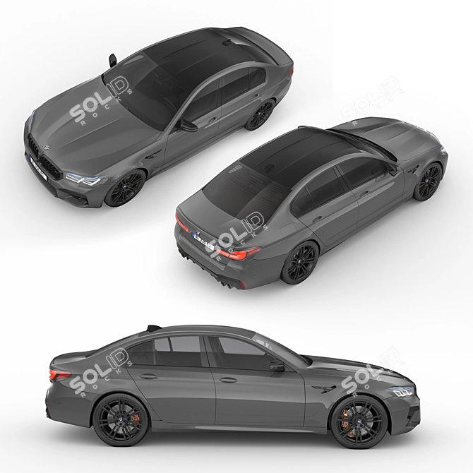 2021 BMW M5: High-Quality, Realistic 3D Model 3D model image 2