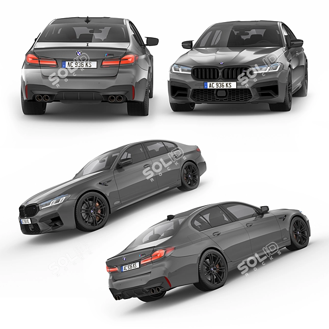 2021 BMW M5: High-Quality, Realistic 3D Model 3D model image 3