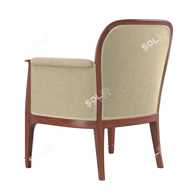 Stylish Alfred Grenander Armchair 3D model image 4