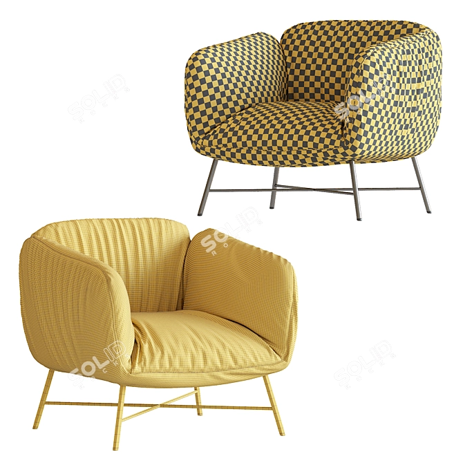 Jolie Armchair: Elegant Comfort for Your Home 3D model image 5