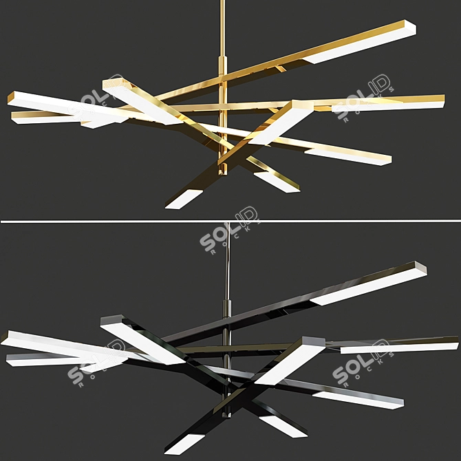 Elegant Orton: A Designer Lamp 3D model image 1