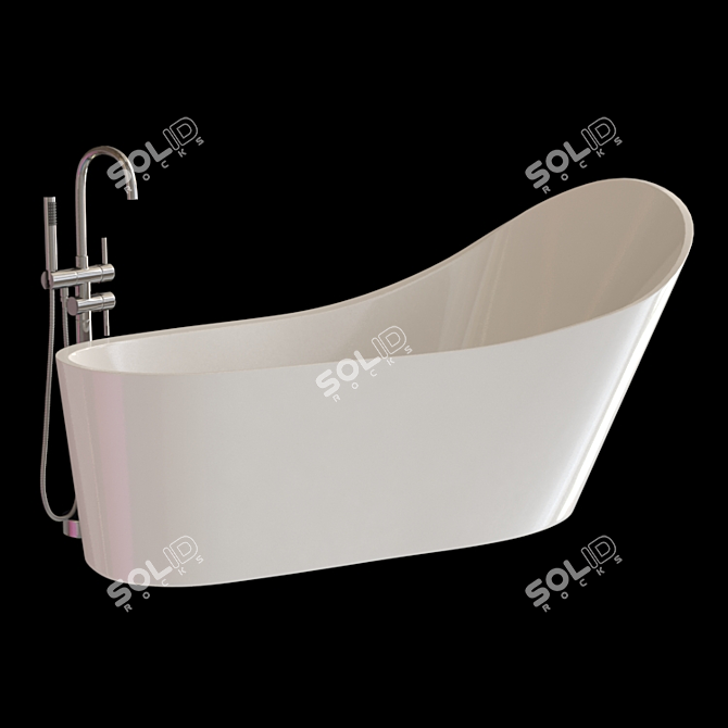 Luxury Bath Laufen Set: Stunning Designs & High-Quality Fixtures 3D model image 3