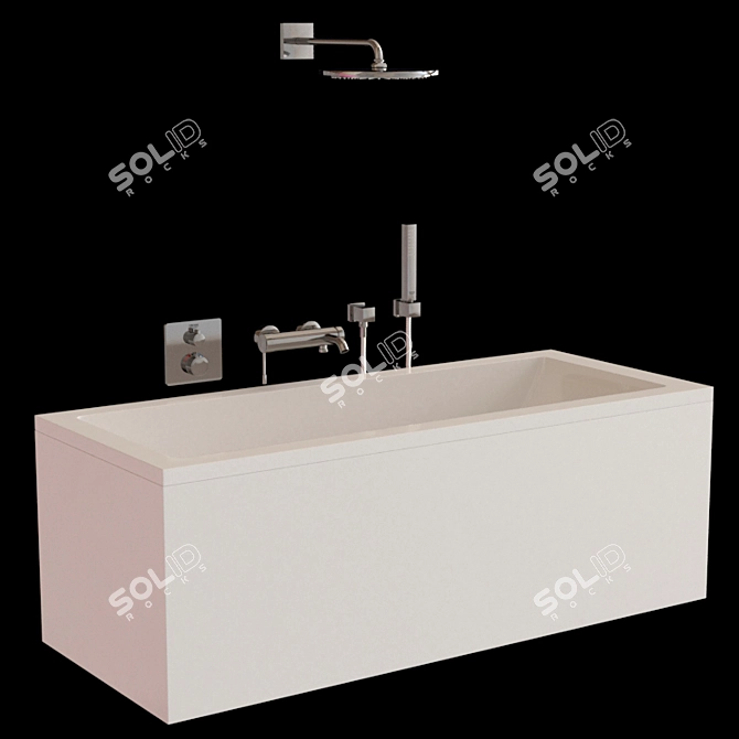 Luxury Bath Laufen Set: Stunning Designs & High-Quality Fixtures 3D model image 7