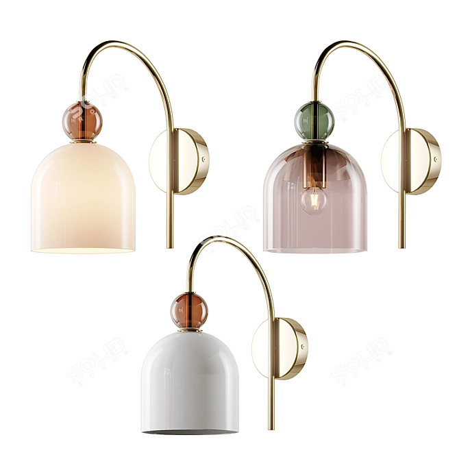Title: Whitney Wall Sconce: A Perfect Blend of Style and Function 3D model image 1