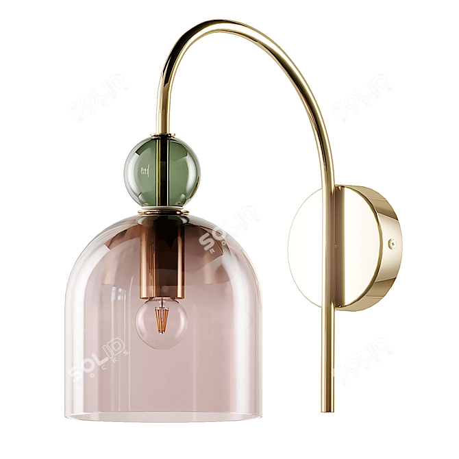 Title: Whitney Wall Sconce: A Perfect Blend of Style and Function 3D model image 2