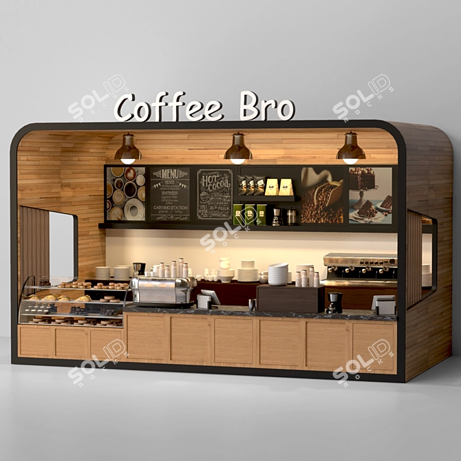 Cafe Design Collection - Coffee, Sweets, 3D Models 3D model image 2