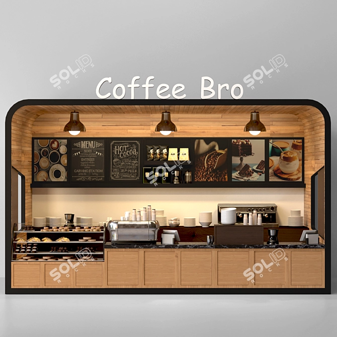 Cafe Design Collection - Coffee, Sweets, 3D Models 3D model image 3