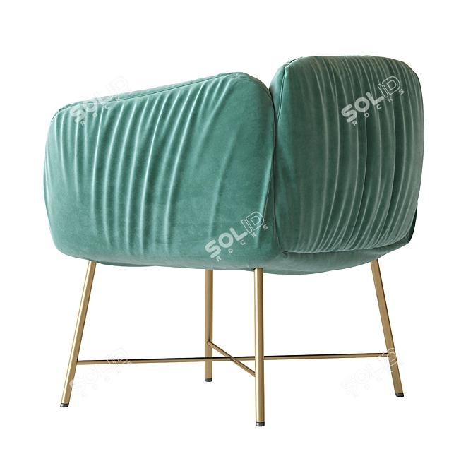 Elegant Jolie Armchair 3D model image 4