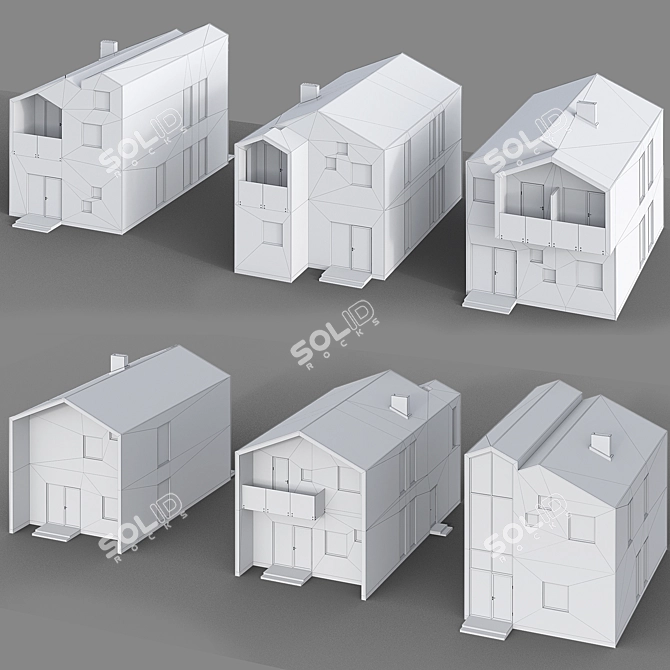 Eco-Friendly Barn Houses for Sale 3D model image 4