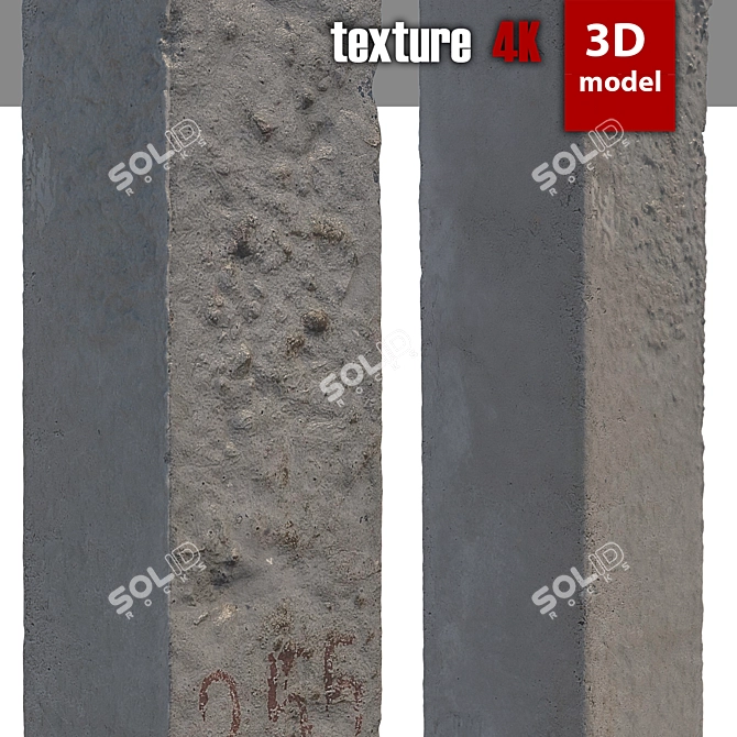 High Detail 3D Column 3D model image 2