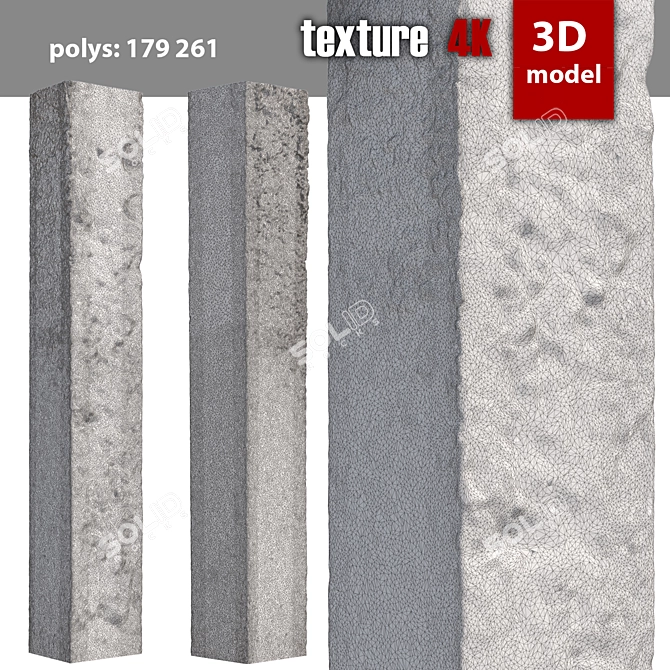 High Detail 3D Column 3D model image 4