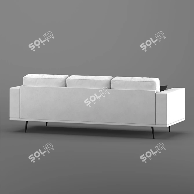Retro Chic: Carlton BoConcept Sofa 3D model image 2