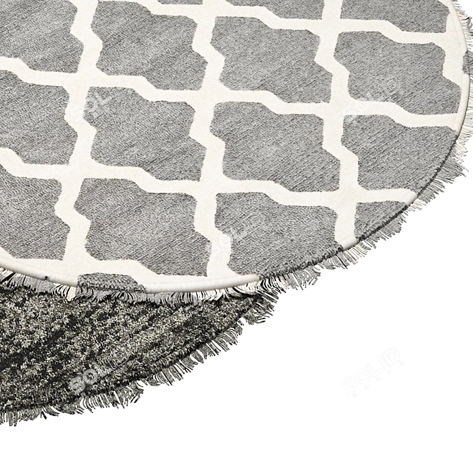 Round Rug 8: Luxurious and Durable 3D model image 2