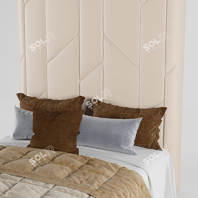 Elegance Redefined: Boca do Lobo Bed 3D model image 3