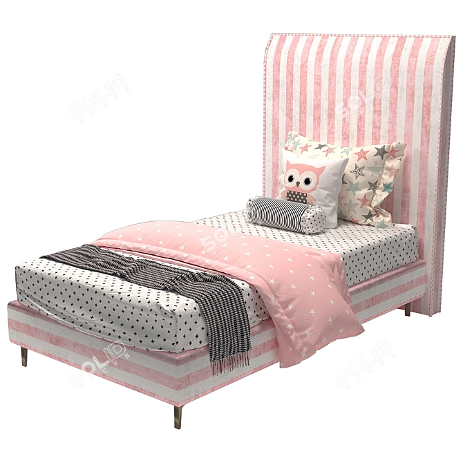 Elegant Dream-Tech Bed 3D model image 2