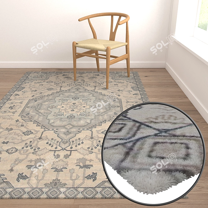 Title: Luxury Carpet Set 3D model image 5