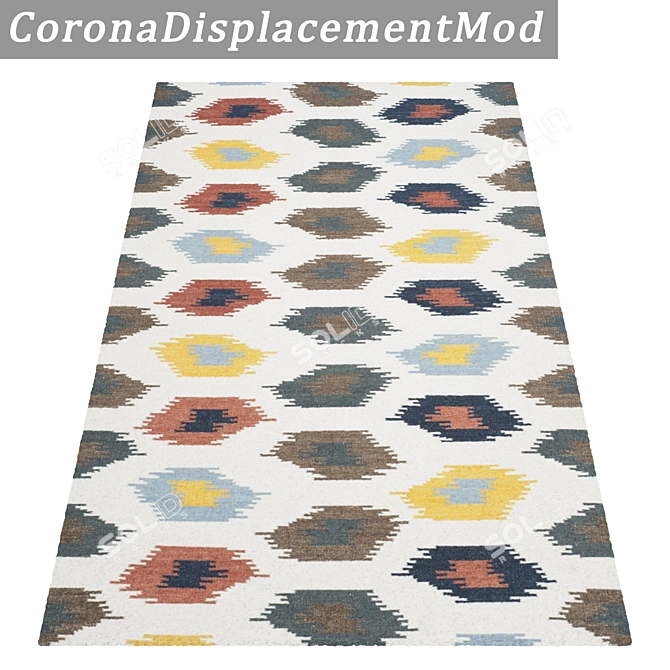 Title: Luxury Carpet Set - High-Quality Textures 3D model image 4