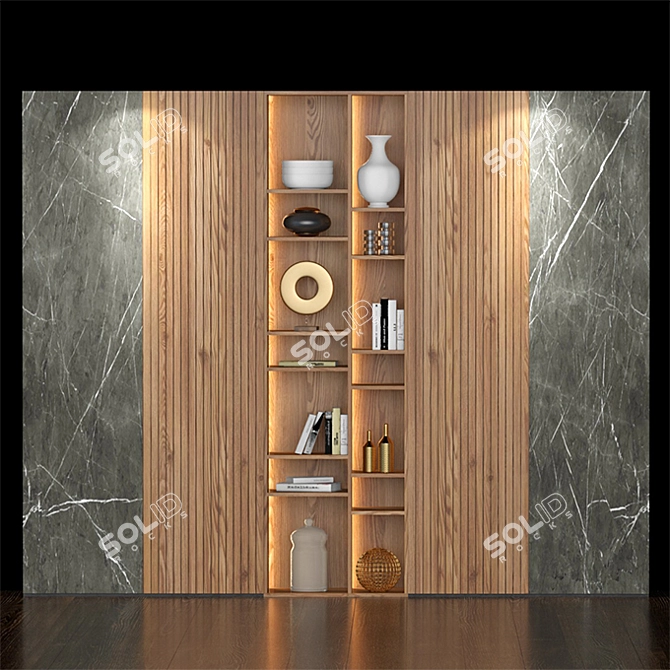 Versatile Shelf Design for Visualizations 3D model image 1