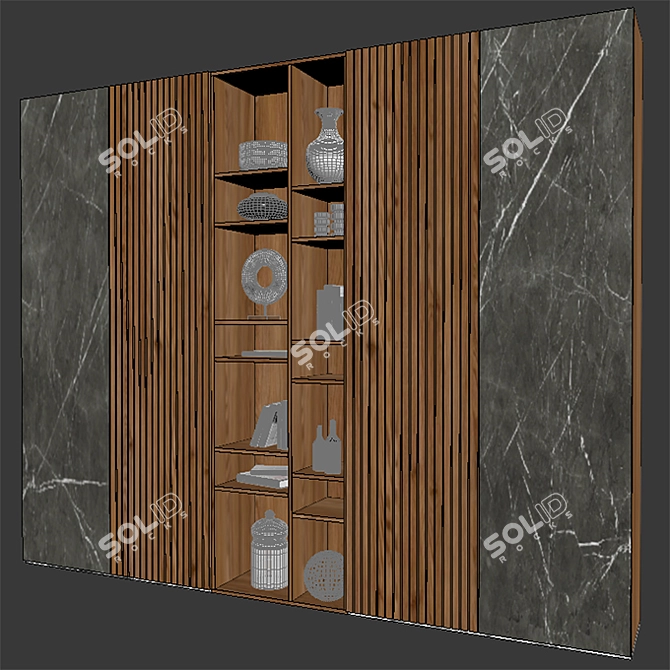 Versatile Shelf Design for Visualizations 3D model image 3