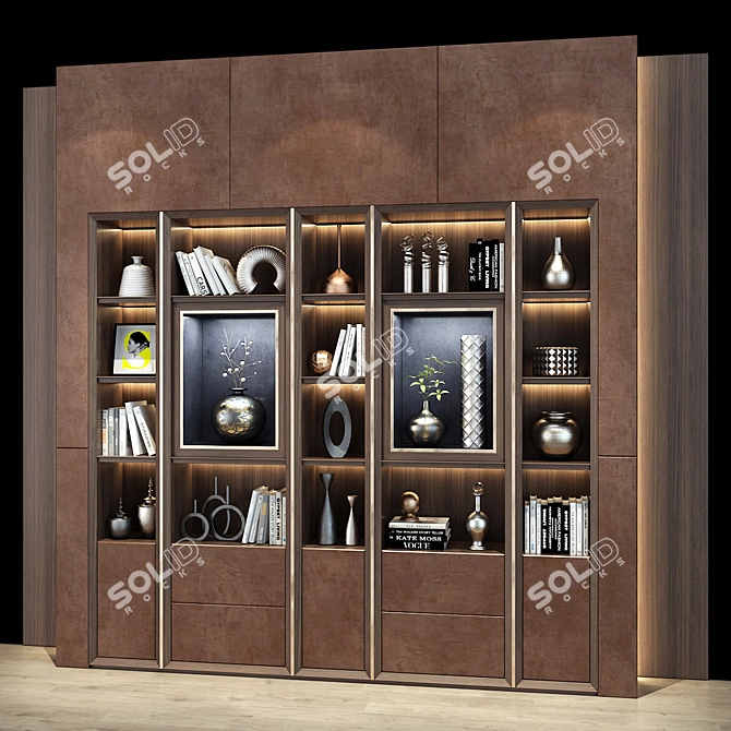 Modern Cabinet Furniture Design 3D model image 2