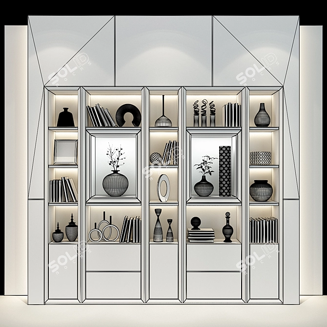 Modern Cabinet Furniture Design 3D model image 3